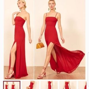 Reformation Ingrid Dress- Red - Never Worn